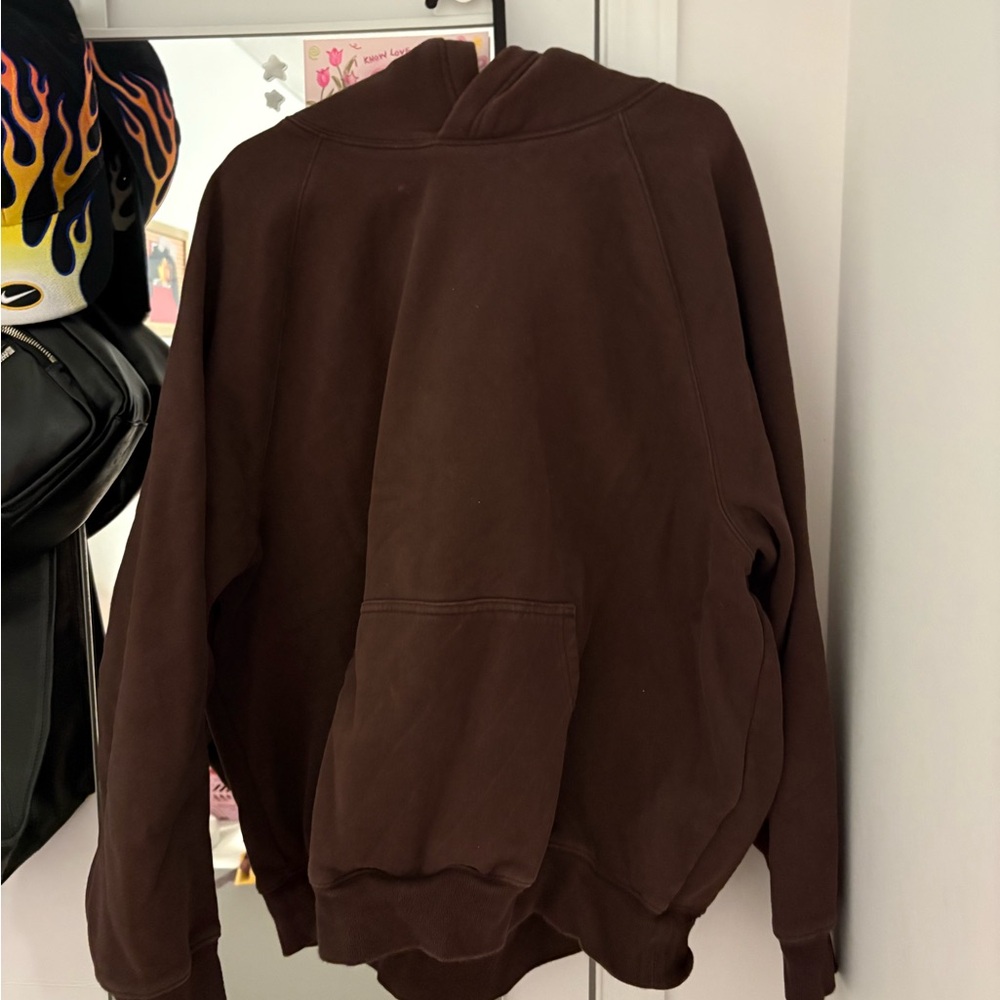 Aritzia Chocolate Sweatfleece Hoodie